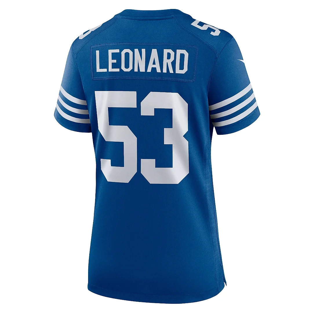 Zennovawear Women's Indianapolis Colts Shaquille Leonard Royal Alternate Game Jersey