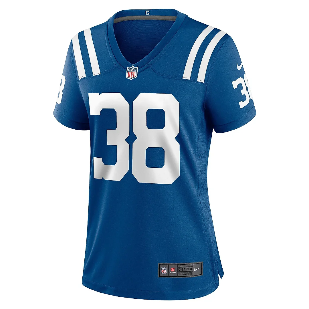 Zennovawear Women's Indianapolis Colts Tony Brown Royal Player Game Jersey