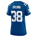 Zennovawear Women's Indianapolis Colts Tony Brown Royal Player Game Jersey