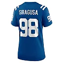 Zennovawear Women's Indianapolis Colts Tony Siragusa Royal Game Retired Player Jersey