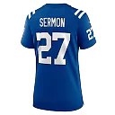 Zennovawear Women's Indianapolis Colts Trey Sermon Royal Team Game Jersey