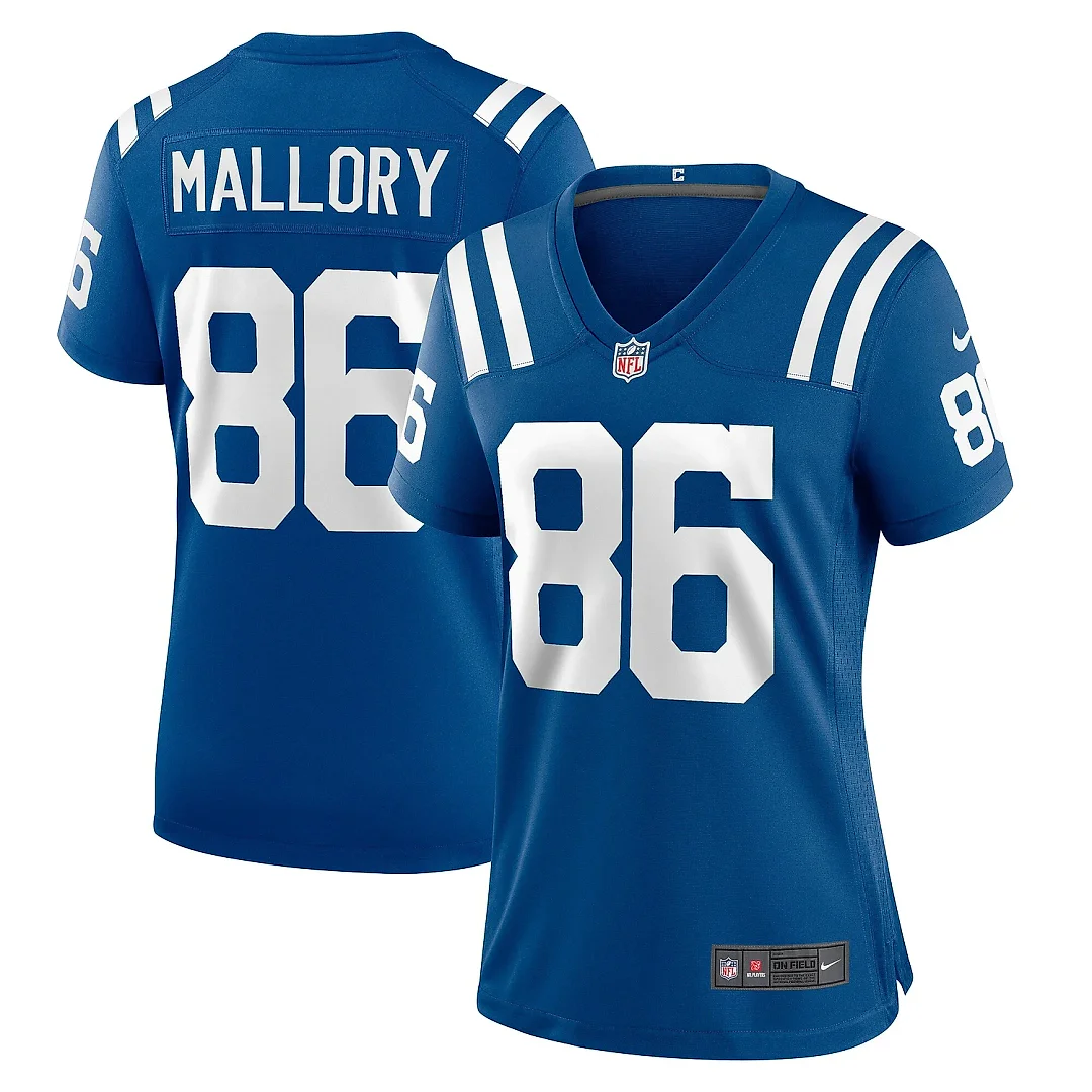 Zennovawear Women's Indianapolis Colts Will Mallory Royal Team Game Jersey