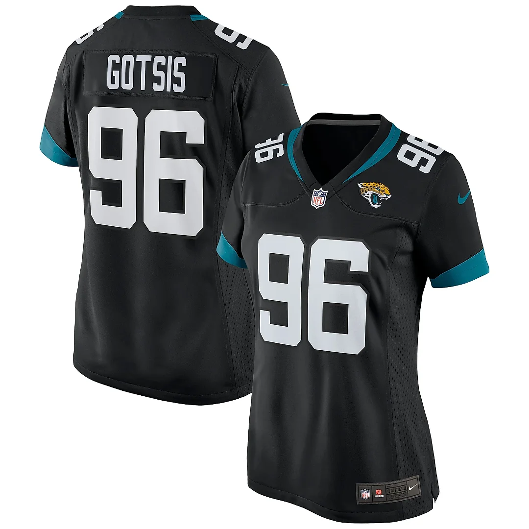 Zennovawear Women's Jacksonville Jaguars Adam Gotsis Black Game Jersey