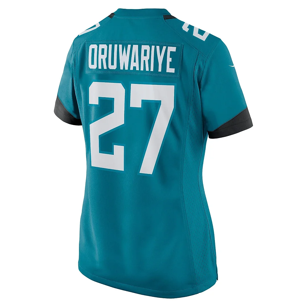 Zennovawear Women's Jacksonville Jaguars Amani Oruwariye Teal Game Jersey