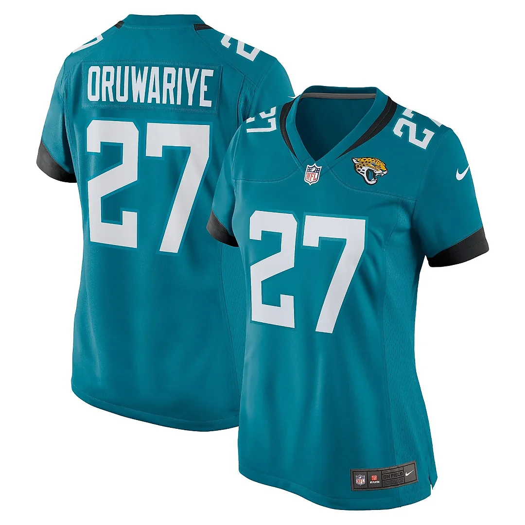 Zennovawear Women's Jacksonville Jaguars Amani Oruwariye Teal Game Jersey
