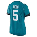 Zennovawear Women's Jacksonville Jaguars Andre Cisco Teal Game Player Jersey