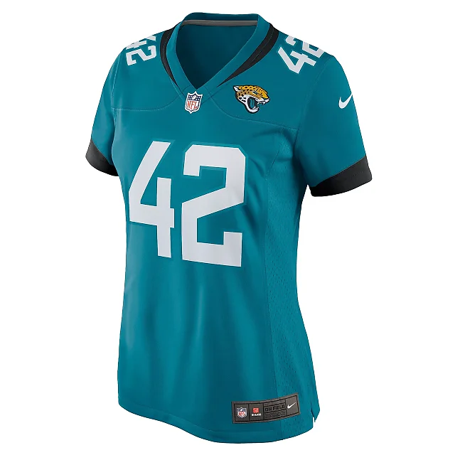 Zennovawear Women's Jacksonville Jaguars Andrew Wingard Teal Game Jersey