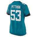 Zennovawear Women's Jacksonville Jaguars Anthony Pittman Teal Team Game Jersey