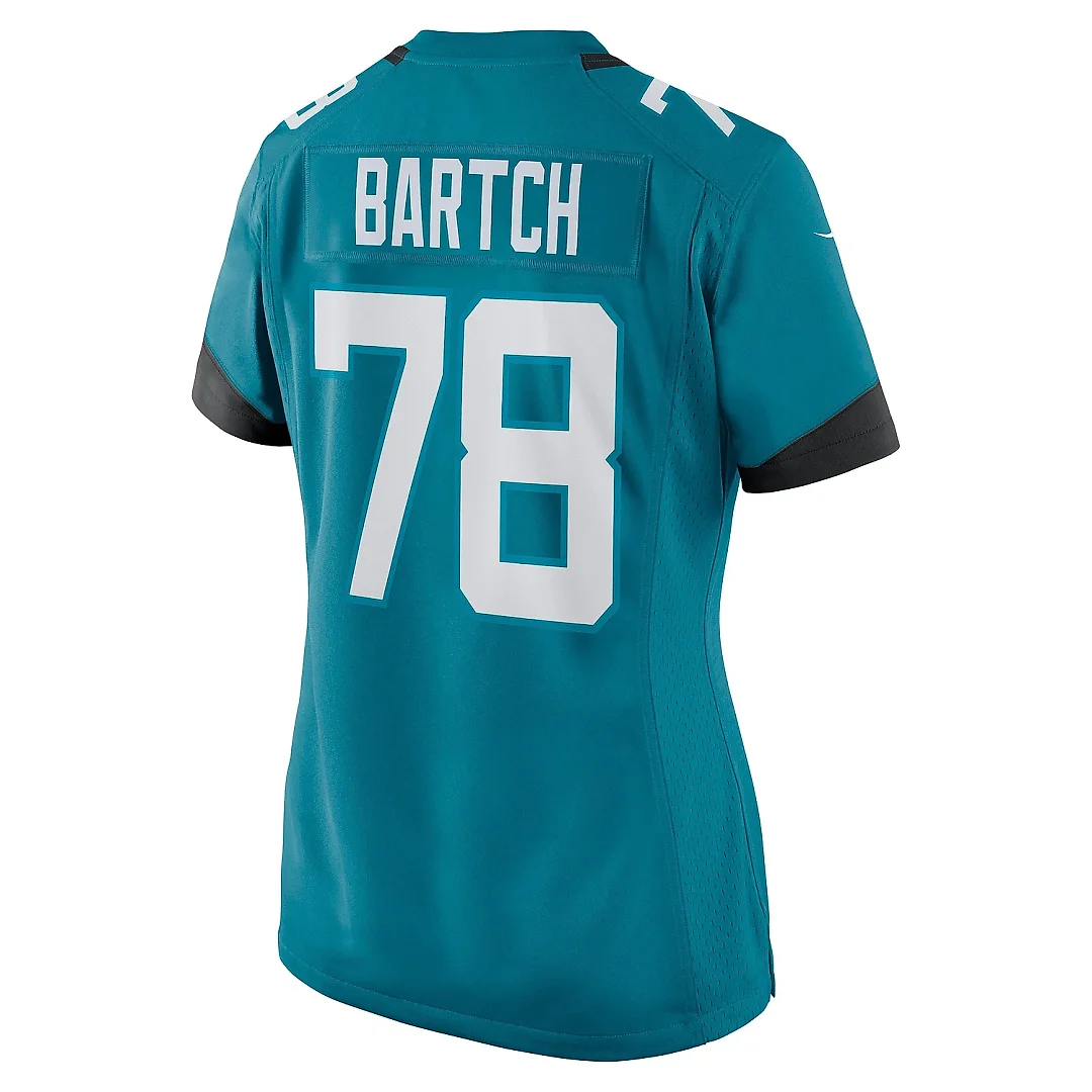 Zennovawear Women's Jacksonville Jaguars Ben Bartch Teal Game Jersey