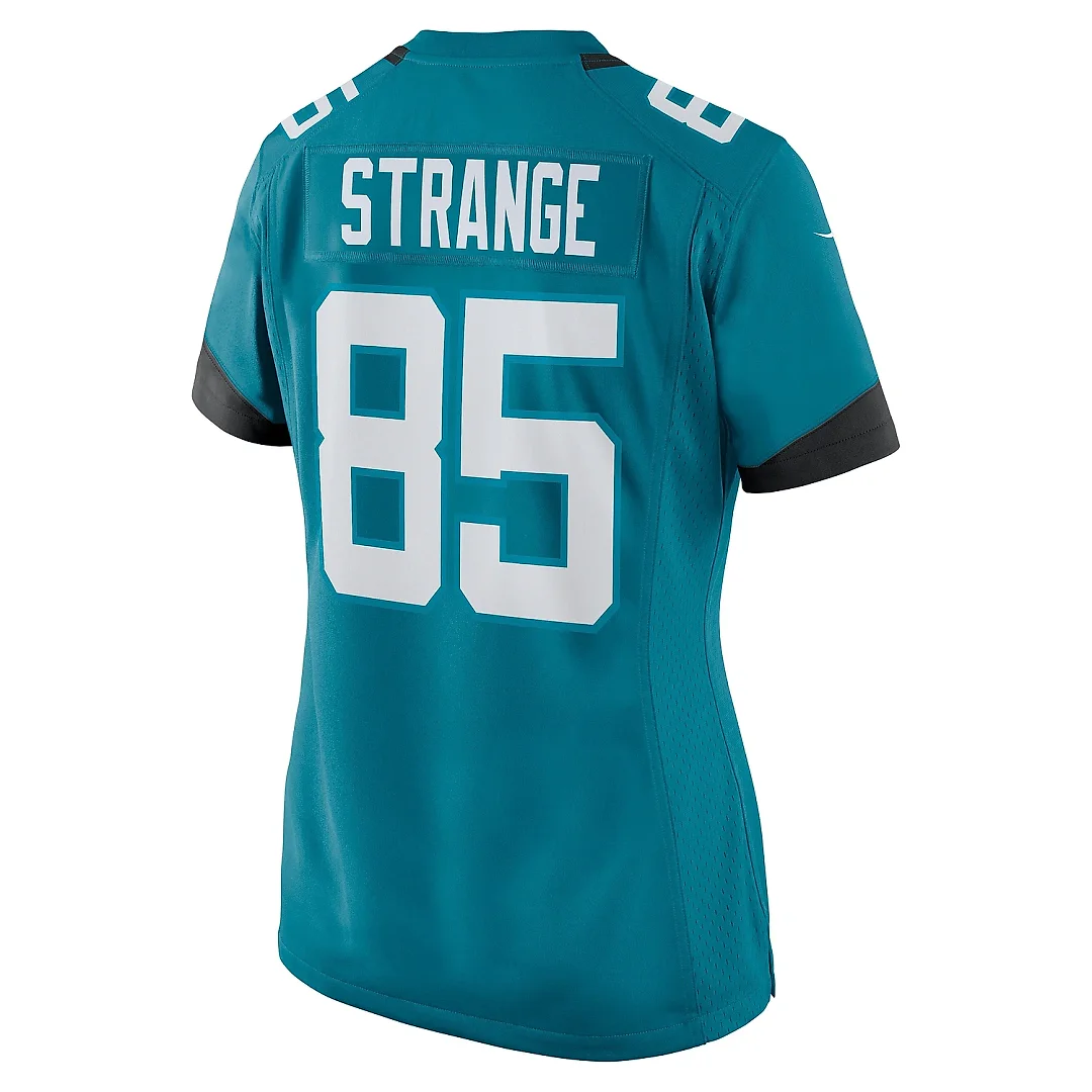 Zennovawear Women's Jacksonville Jaguars Brenton Strange Teal Team Game Jersey