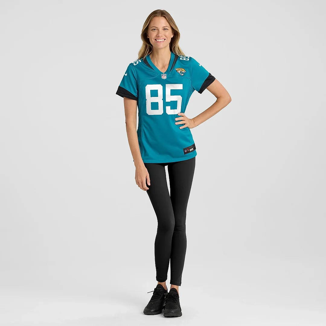 Zennovawear Women's Jacksonville Jaguars Brenton Strange Teal Team Game Jersey