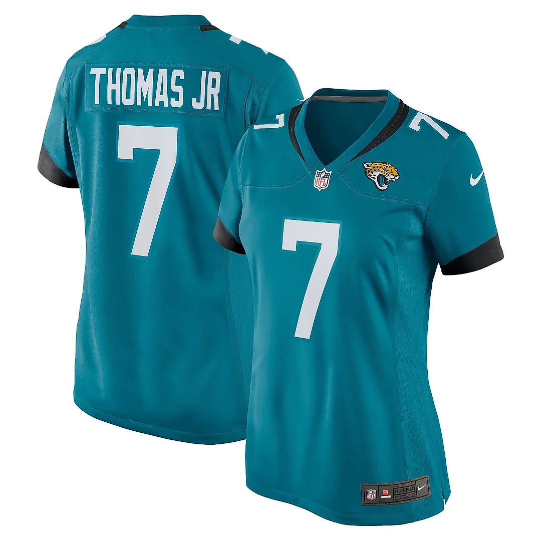 Zennovawear Women's Jacksonville Jaguars Brian Thomas Jr. Teal Game Jersey