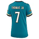 Zennovawear Women's Jacksonville Jaguars Brian Thomas Jr. Teal Prowler Throwback Game Jersey