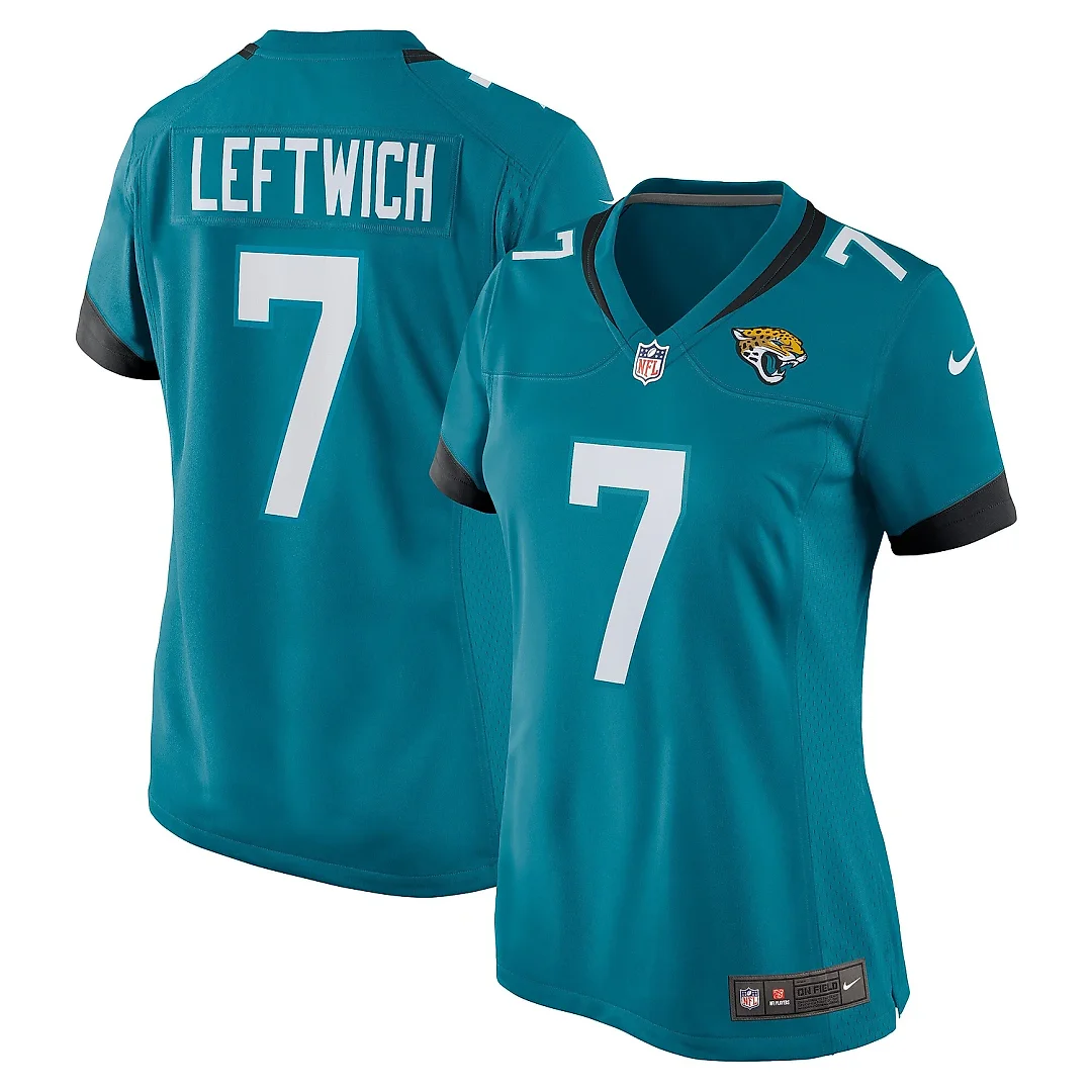 Zennovawear Women's Jacksonville Jaguars Byron Leftwich Teal Retired Player Game Jersey