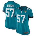Zennovawear Women's Jacksonville Jaguars Caleb Johnson Teal Game Player Jersey
