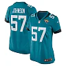 Zennovawear Women's Jacksonville Jaguars Caleb Johnson Teal Game Player Jersey