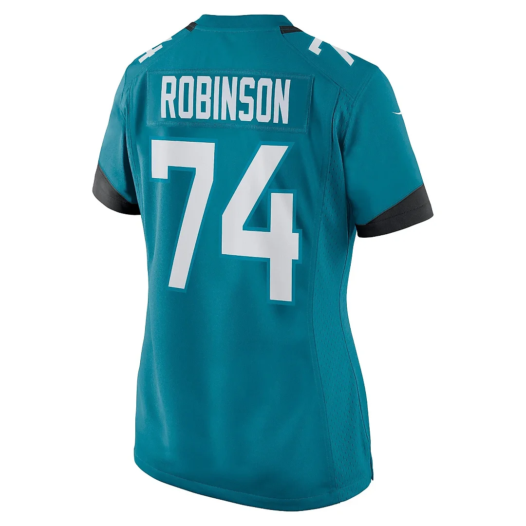 Zennovawear Women's Jacksonville Jaguars Cam Robinson Teal Game Jersey