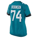 Zennovawear Women's Jacksonville Jaguars Cam Robinson Teal Game Jersey