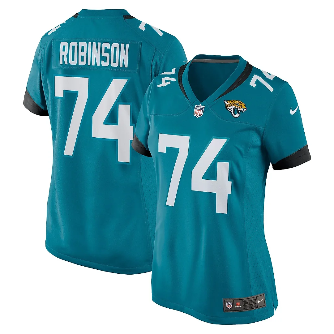 Zennovawear Women's Jacksonville Jaguars Cam Robinson Teal Game Jersey