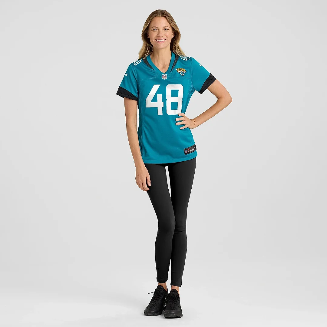 Zennovawear Women's Jacksonville Jaguars Chad Muma Teal Game Jersey