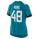 Zennovawear Women's Jacksonville Jaguars Chad Muma Teal Game Jersey