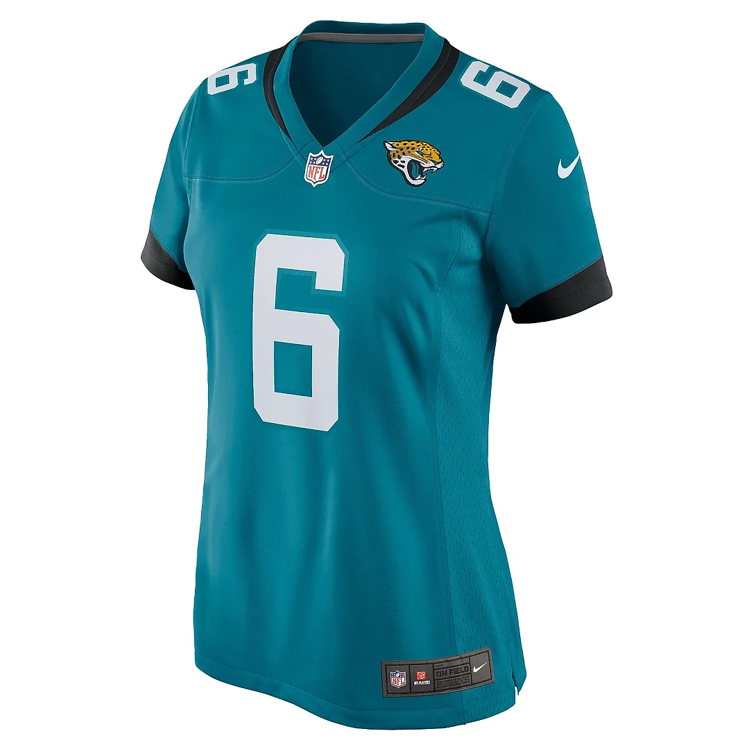 Zennovawear Women's Jacksonville Jaguars Chris Claybrooks Teal Game Player Jersey