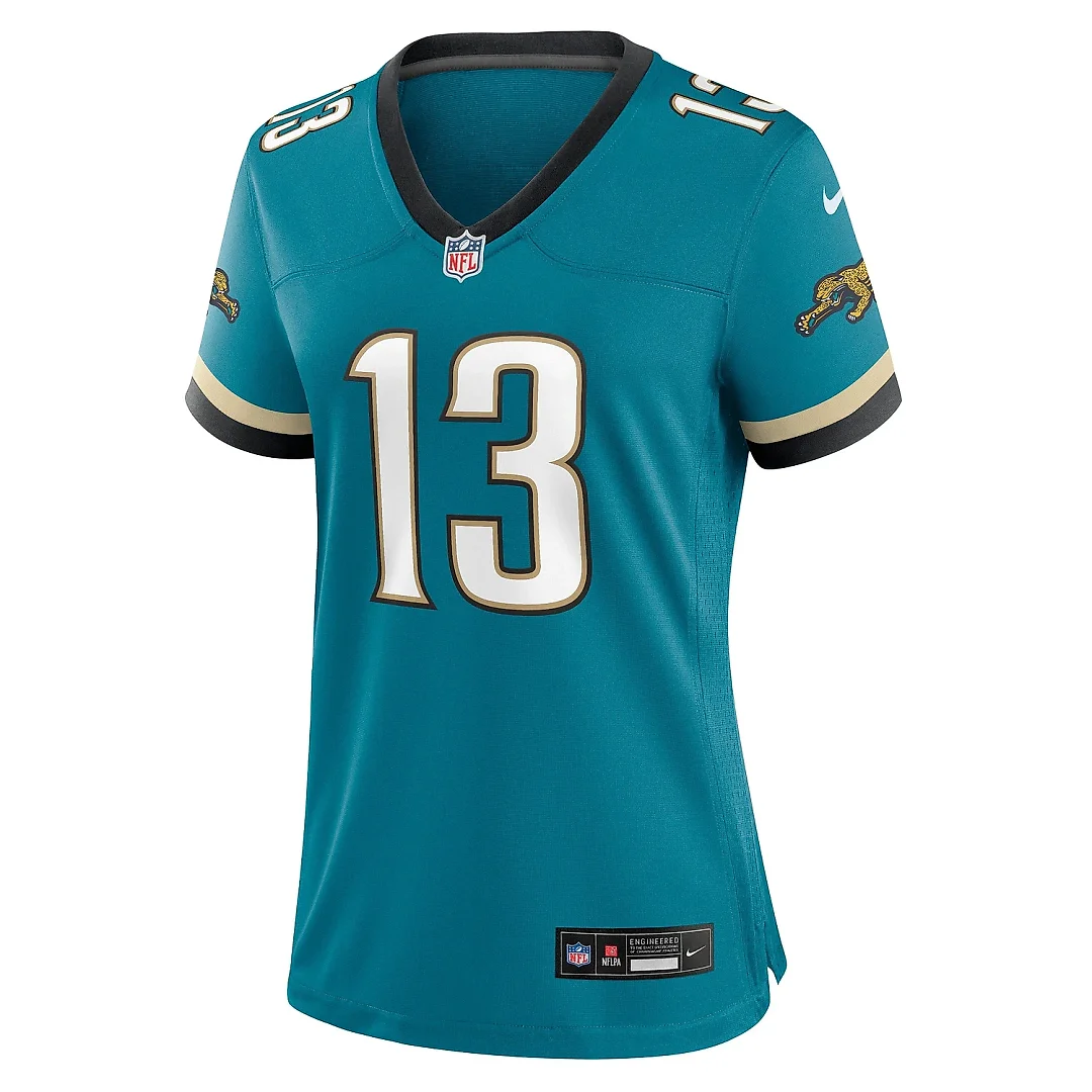 Zennovawear Women's Jacksonville Jaguars Christian Kirk Teal Prowler Throwback Game Jersey