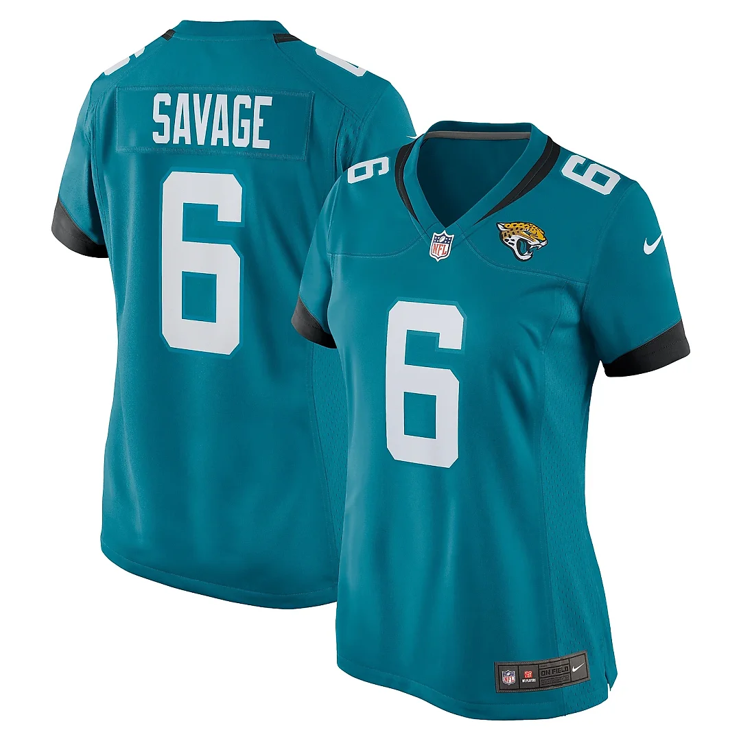 Zennovawear Women's Jacksonville Jaguars Darnell Savage Teal Team Game Jersey