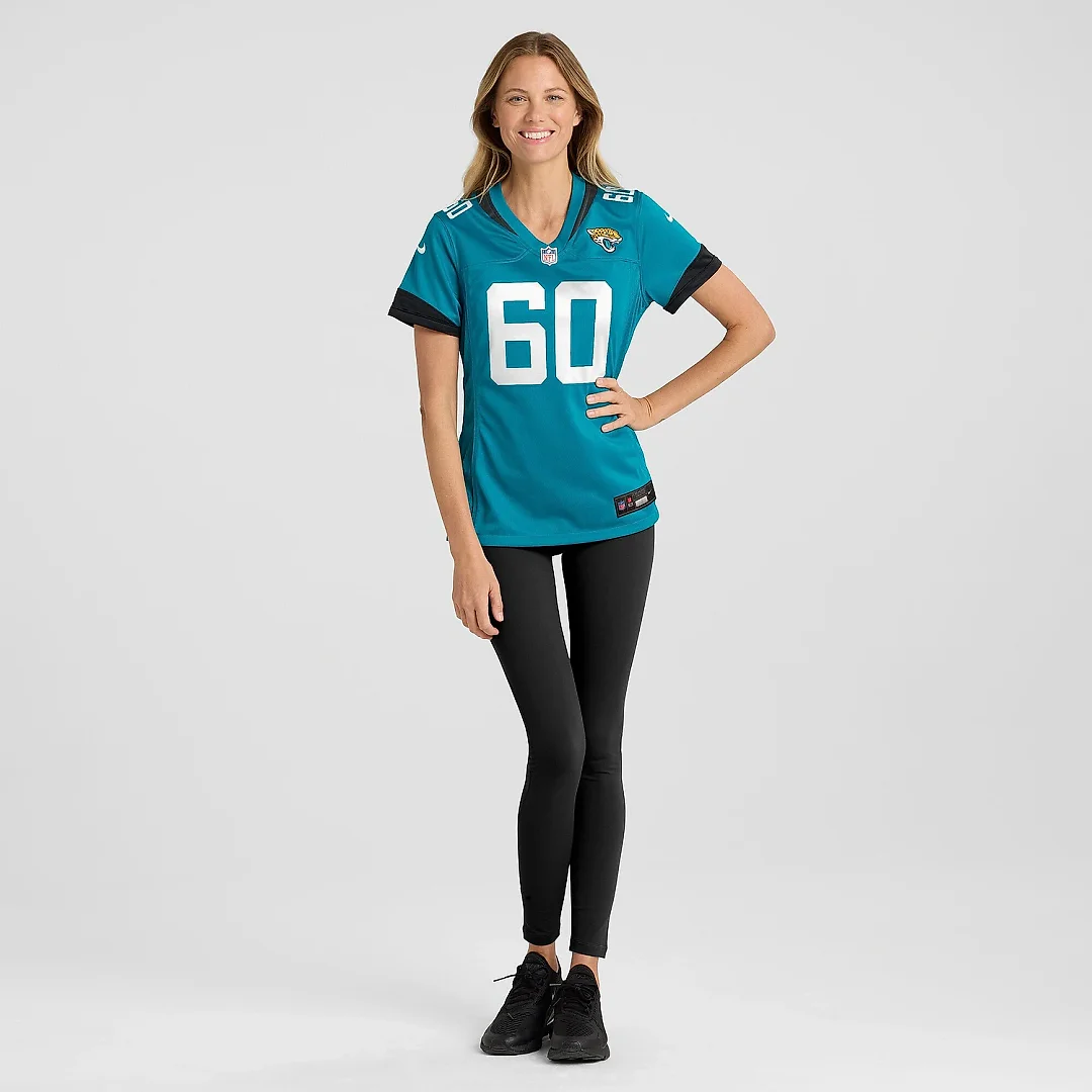 Zennovawear Women's Jacksonville Jaguars Darryl Williams Teal Game Player Jersey