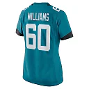 Zennovawear Women's Jacksonville Jaguars Darryl Williams Teal Game Player Jersey