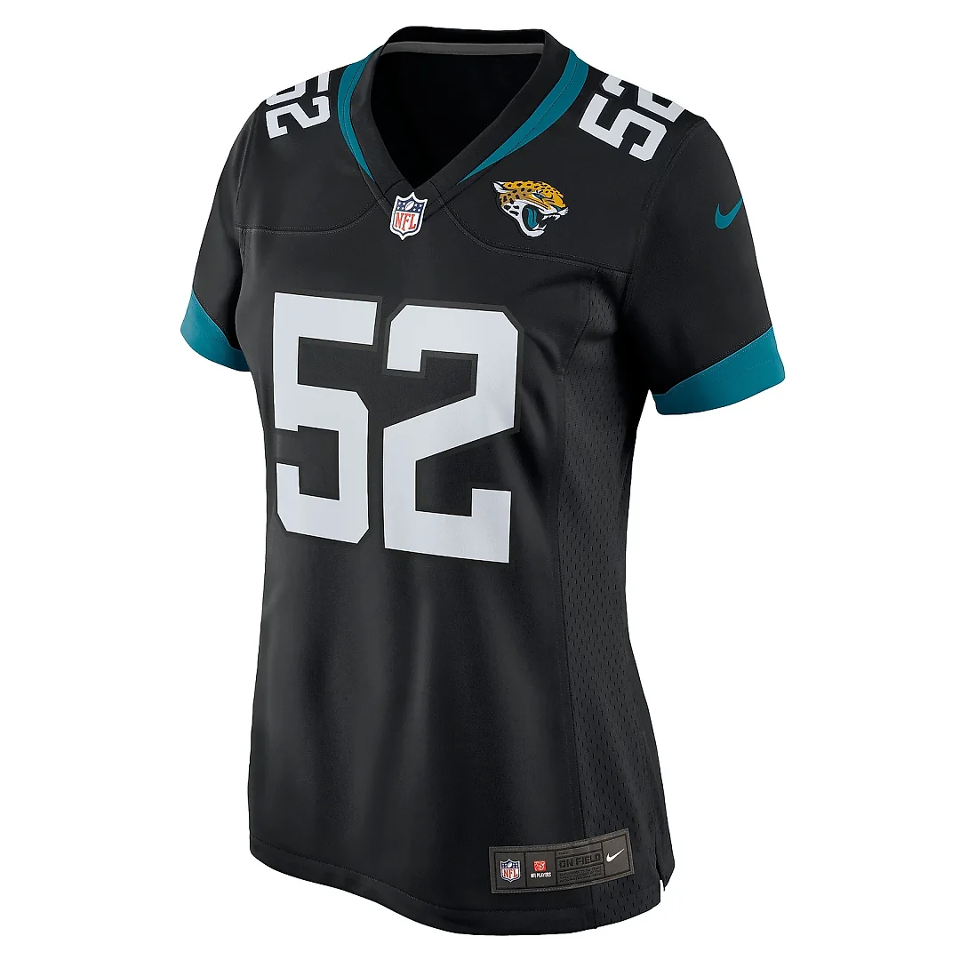 Zennovawear Women's Jacksonville Jaguars DaVon Hamilton Black Game Jersey