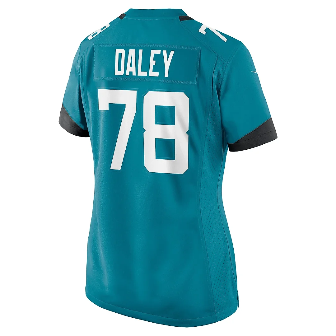 Zennovawear Women's Jacksonville Jaguars Dennis Daley Teal Game Jersey