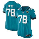 Zennovawear Women's Jacksonville Jaguars Dennis Daley Teal Game Jersey