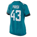 Zennovawear Women's Jacksonville Jaguars Derek Parish Teal Game Jersey