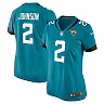 Zennovawear Women's Jacksonville Jaguars D'Ernest Johnson Teal Game Jersey