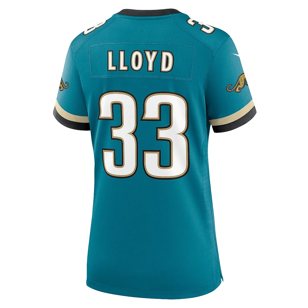 Zennovawear Women's Jacksonville Jaguars Devin Lloyd Teal Prowler Throwback Game Jersey