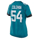 Zennovawear Women's Jacksonville Jaguars DJ Coleman Teal Game Jersey