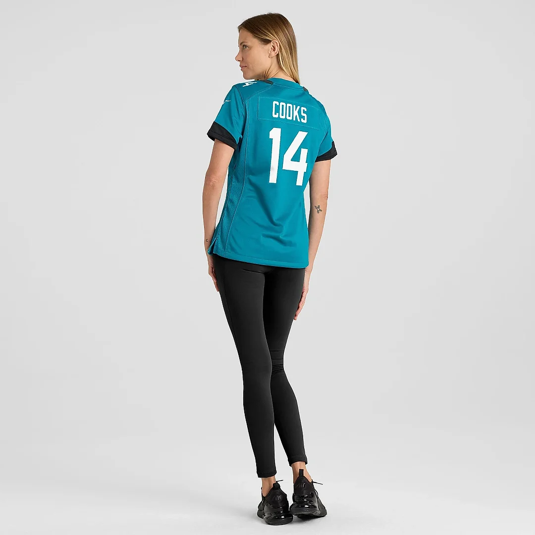 Zennovawear Women's Jacksonville Jaguars Elijah Cooks Teal Team Game Jersey