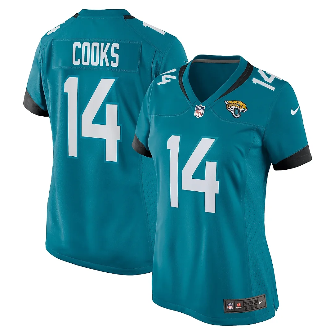 Zennovawear Women's Jacksonville Jaguars Elijah Cooks Teal Team Game Jersey