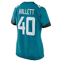 Zennovawear Women's Jacksonville Jaguars Erick Hallett Teal Game Jersey
