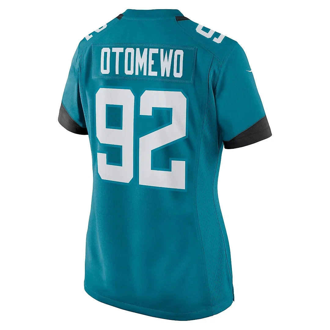 Zennovawear Women's Jacksonville Jaguars Esezi Otomewo Teal Team Game Jersey