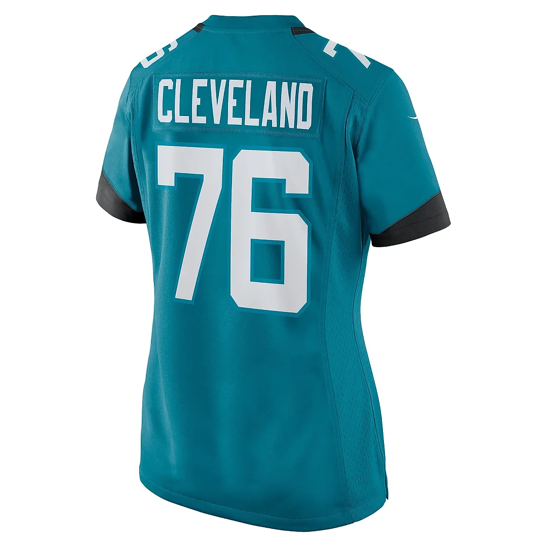 Zennovawear Women's Jacksonville Jaguars Ezra Cleveland Teal Game Jersey