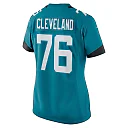 Zennovawear Women's Jacksonville Jaguars Ezra Cleveland Teal Game Jersey
