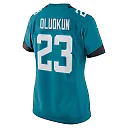 Zennovawear Women's Jacksonville Jaguars Foyesade Oluokun Teal Game Player Jersey