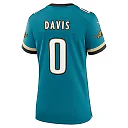 Zennovawear Women's Jacksonville Jaguars Gabe Davis Teal Prowler Throwback Game Jersey
