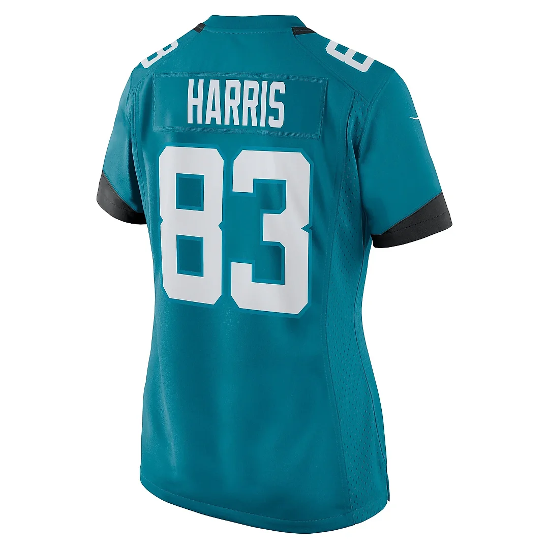 Zennovawear Women's Jacksonville Jaguars Jacob Harris Teal Game Jersey