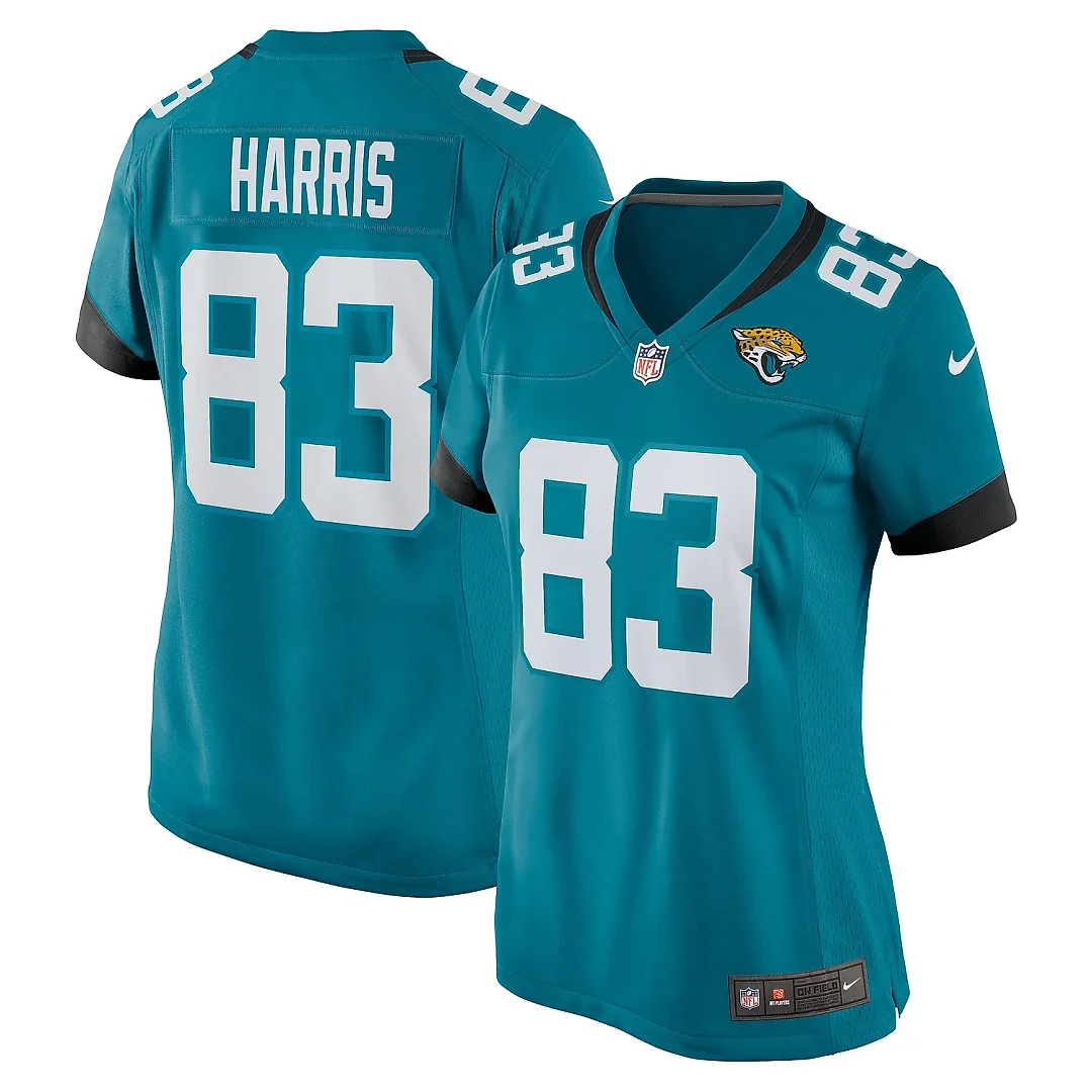 Zennovawear Women's Jacksonville Jaguars Jacob Harris Teal Game Jersey