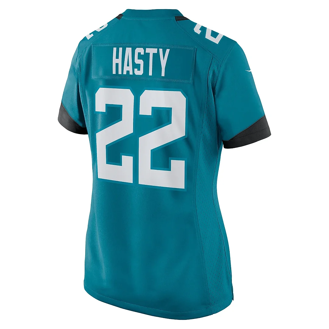 Zennovawear Women's Jacksonville Jaguars Jamycal Hasty Teal Game Player Jersey