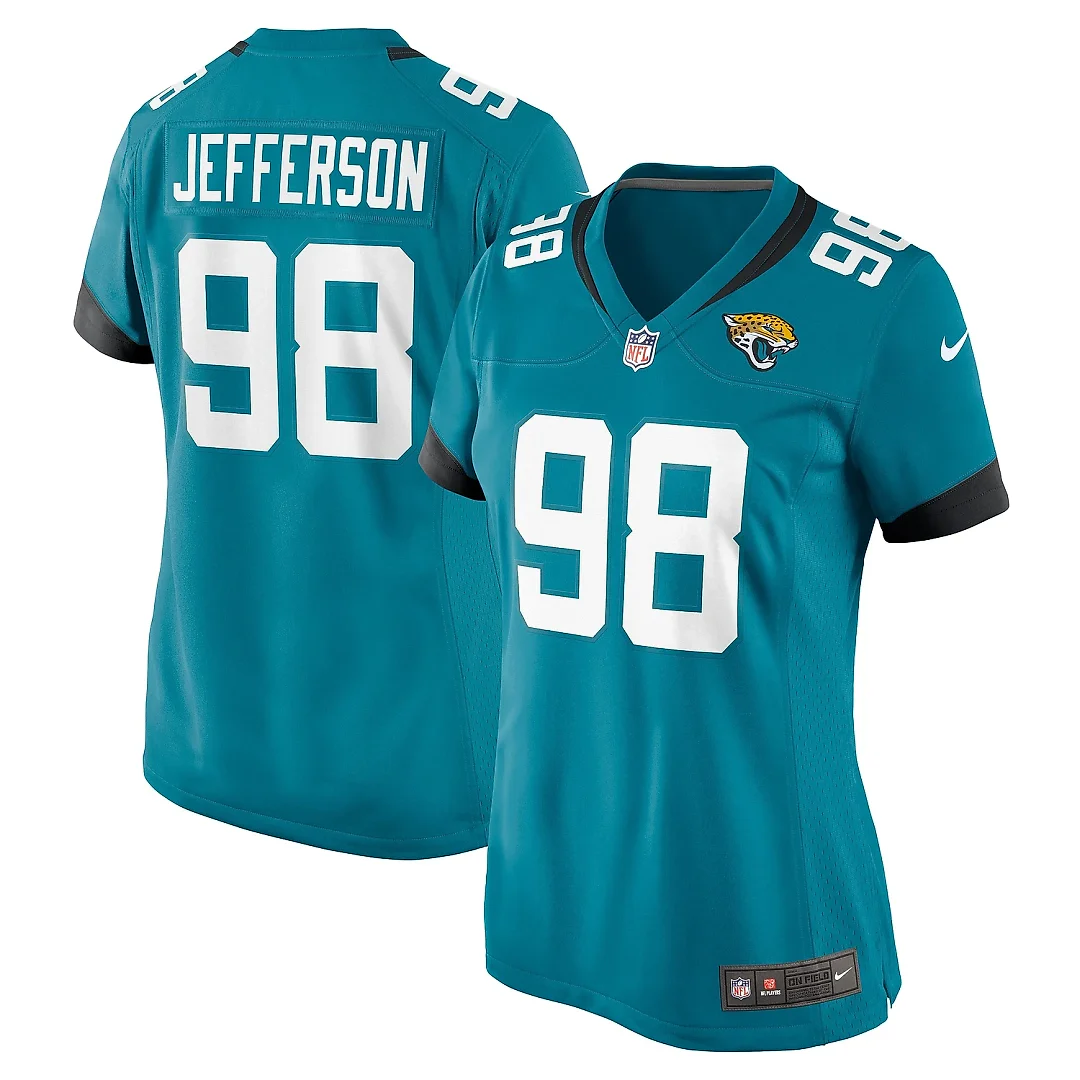 Zennovawear Women's Jacksonville Jaguars Jefferson Teal Game Jersey