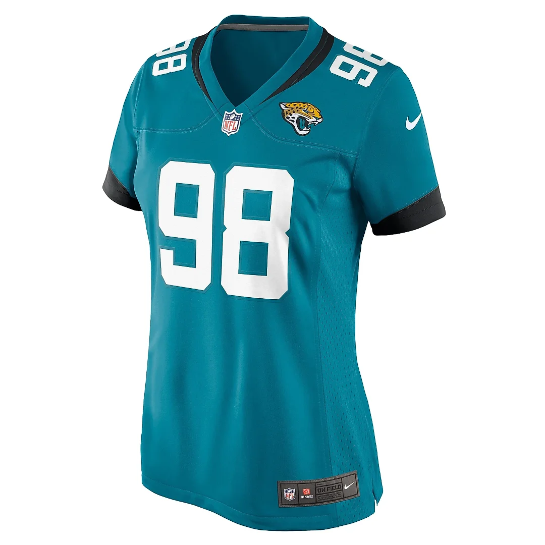 Zennovawear Women's Jacksonville Jaguars Jefferson Teal Game Jersey
